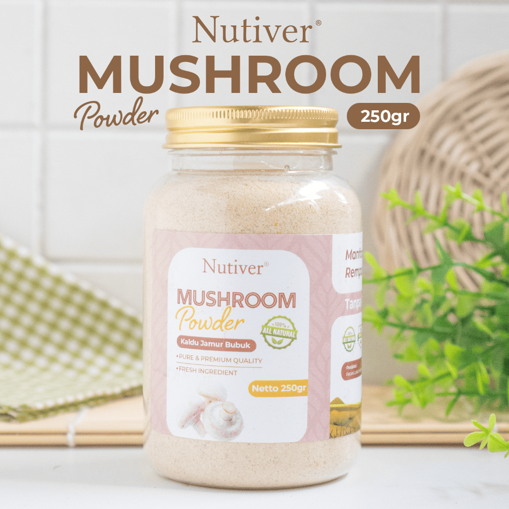 

NUTIVER Kaldu Jamur Bubuk Non-Msg / Bumbu Dapur Mushroom Stock Powder Non MSG