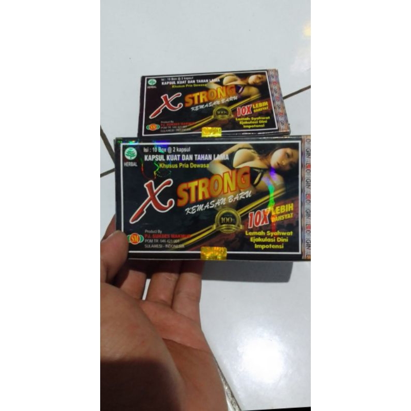 kapsul X strong,,,kuat tahan lama,,