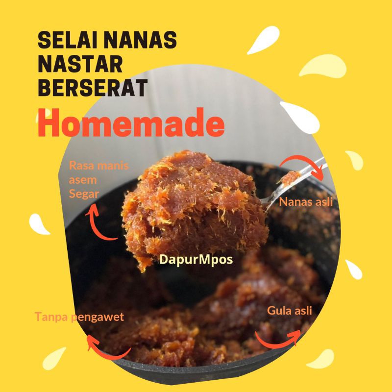 

SELAI NANAS NASTAR HOMEMADE BERSERAT