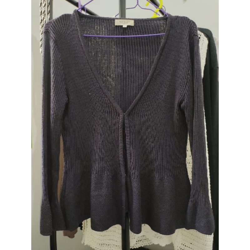 Cardigan Cut bray Ungu Realpict (Preloved)