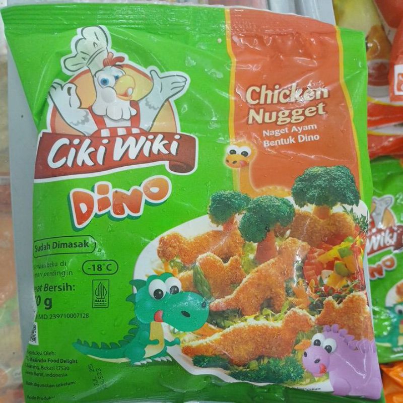 

CIKI WIKI DINO CHICKEN NUGGET NUGET AYAM BENTUK DINO