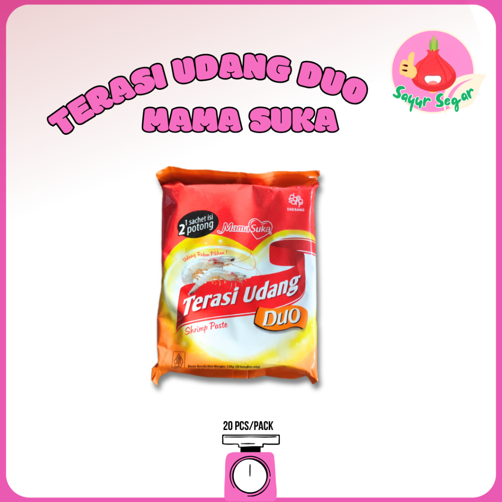 

Sayur Segar - Mamasuka Terasi Udang Duo/ Shrimp Paste Pack isi 20 pcs