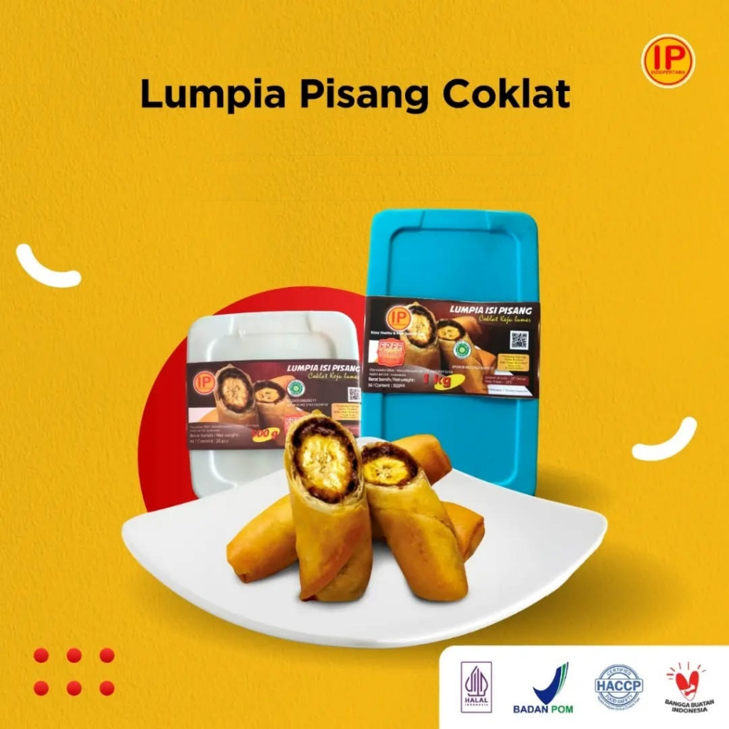 

IP LUMPIA ISI PISANG COKLAT