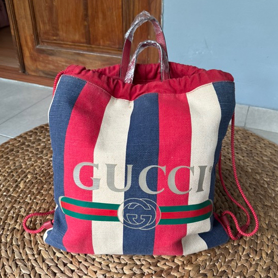 Tas GUCCI* Sylvie Stripes Canvas