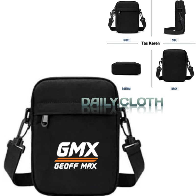 Slingbag Casual Lokal Brand Pria Wanita GMX / Tas Slempang Casual Distro Bahan 100% Cordura