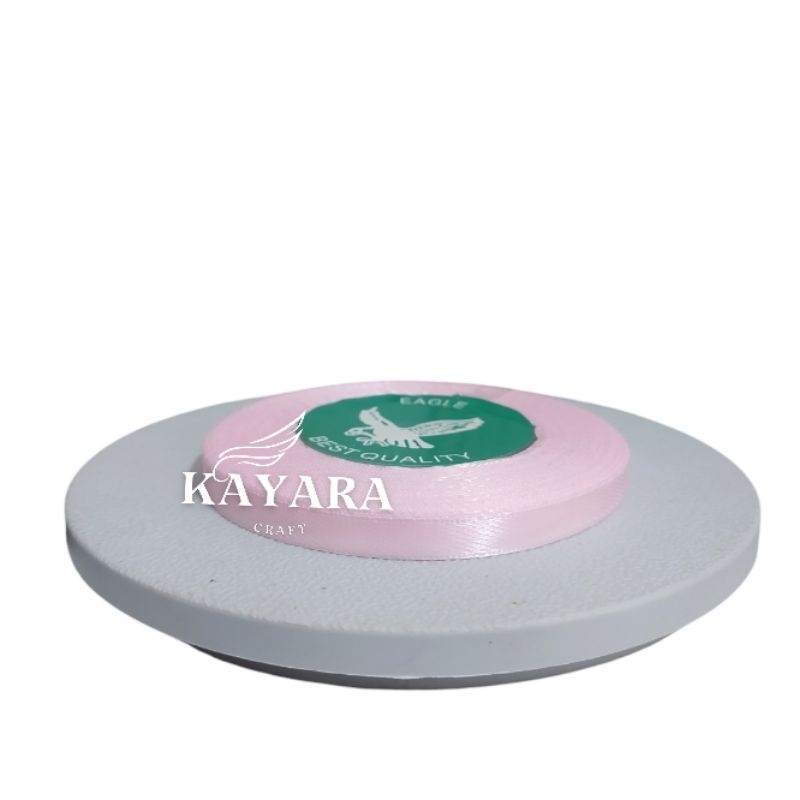 

pita satin kecil termurah per rol 1/4 inchi BABY PINk