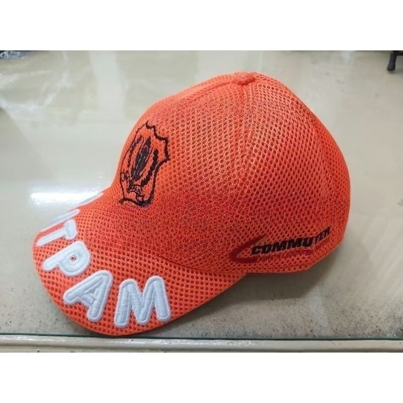 Topi Security Jaring Oren Commuter Kereta Api|Topi Jala Satpam|Kaos Satpam Coklat|Pangkat Satpam|Tas