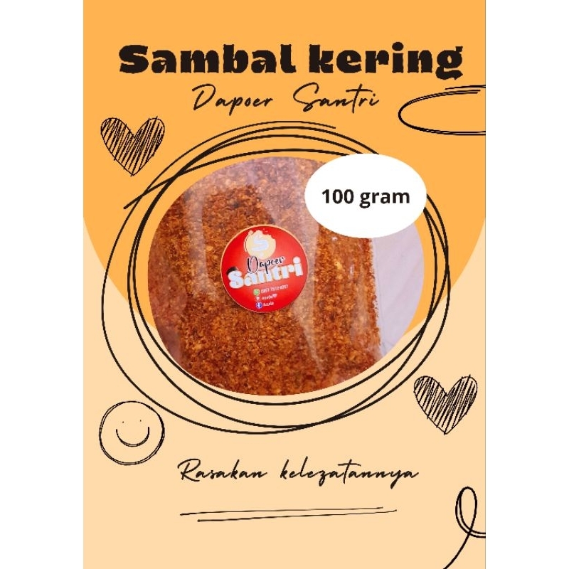 

Sambal kering (dapoer santri) kemasan 100 gram