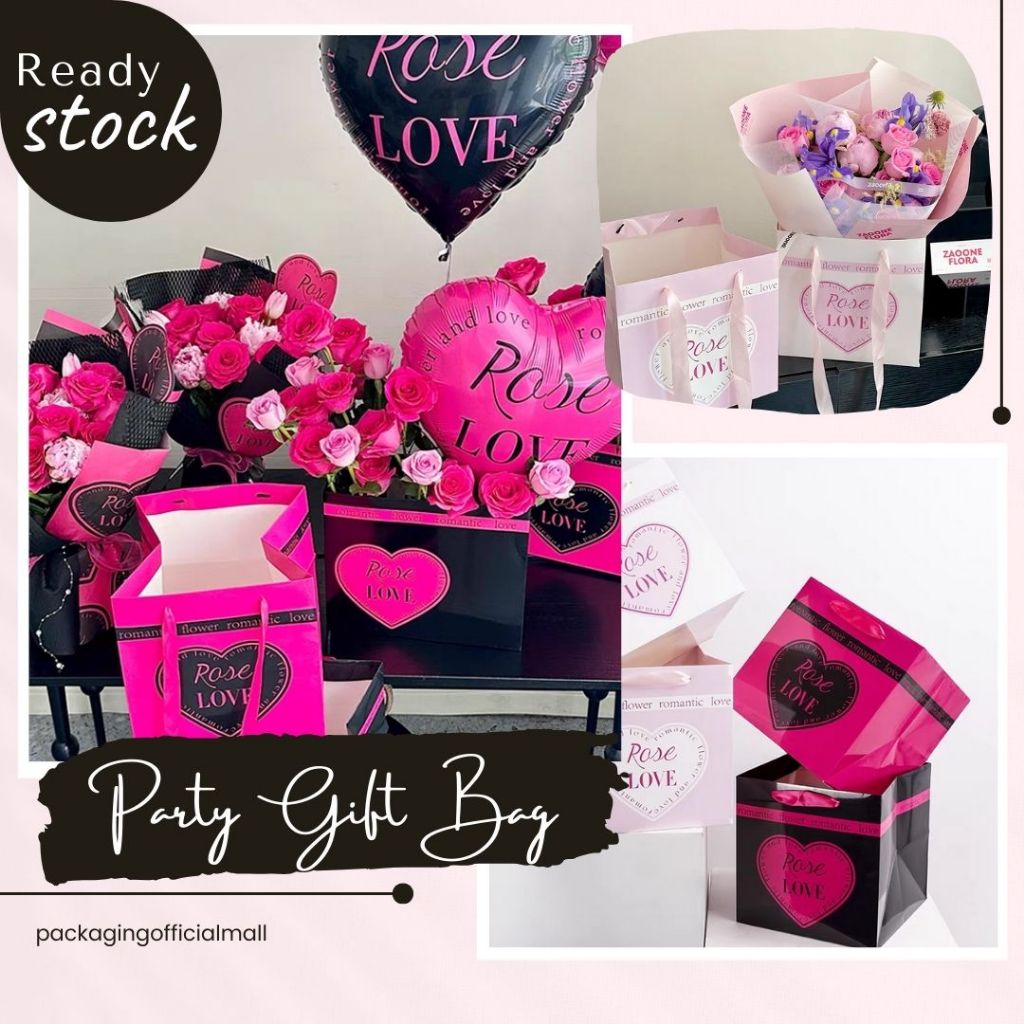 

PARTY GIFT BAG / KERANJANG BUKET BUNGA / AKSESORIS BUKET / FLORIST BAG SUPPLY / FLOWER BASKET / PAPER BAG