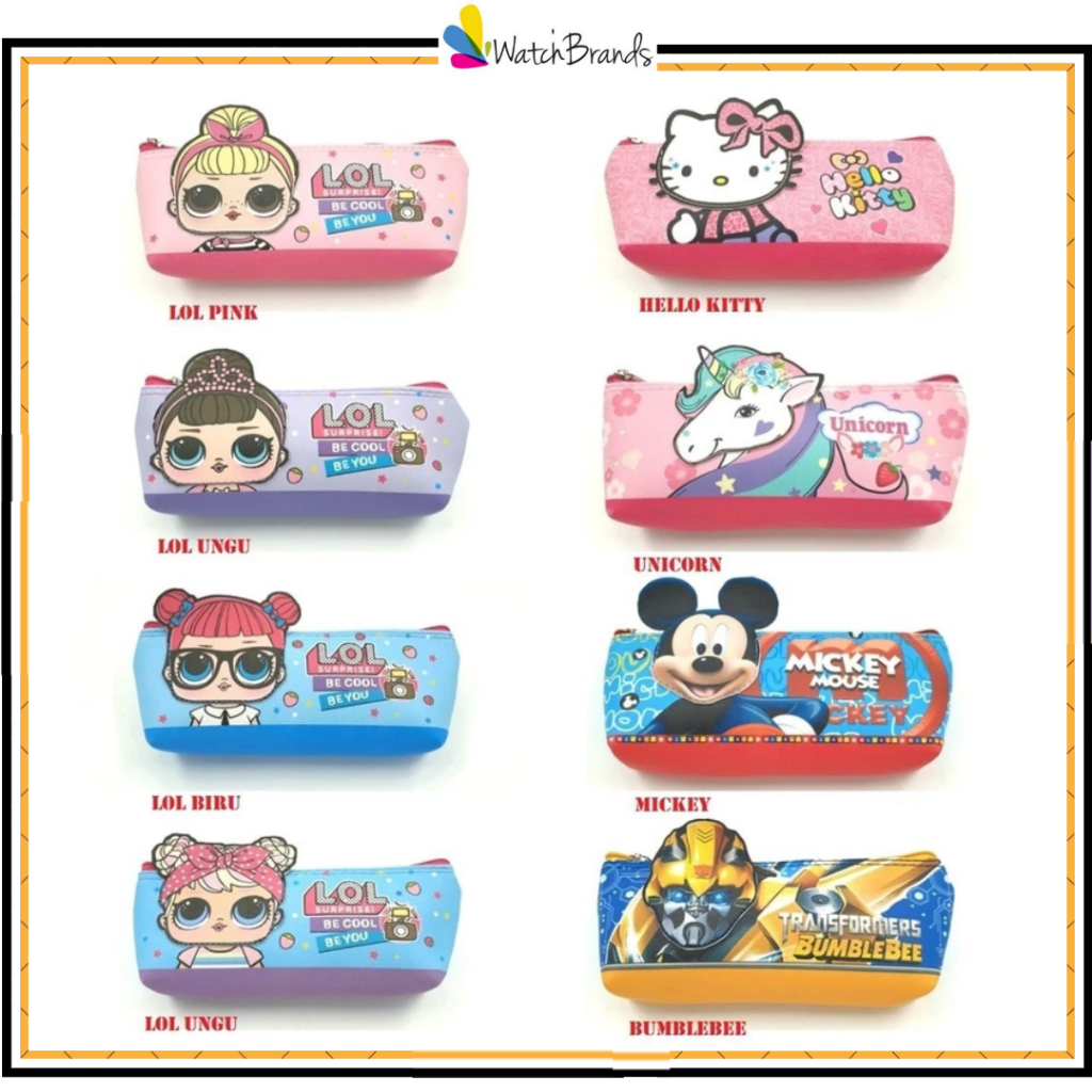 

WBS TEMPAT PENSIL 3D SEKOLAH ANTI AIR LOL SURPRISE UNICORN MICKEY BUMBLEBEE HELLO KITTY SS146