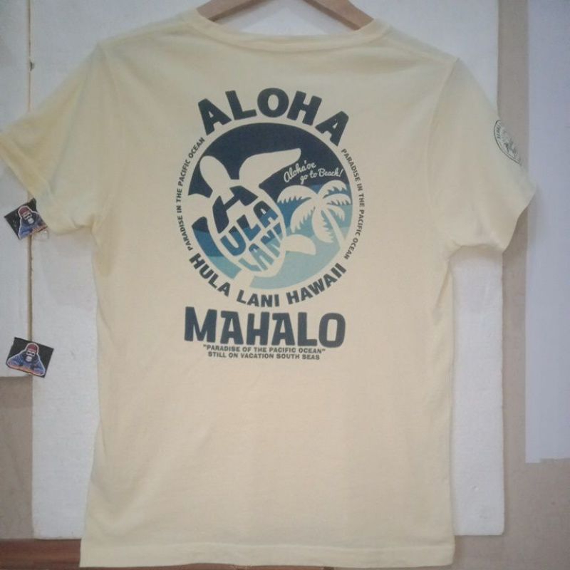 ALOHA hula lani Hawai vintage t shirt size L SECOND ORIGINAL