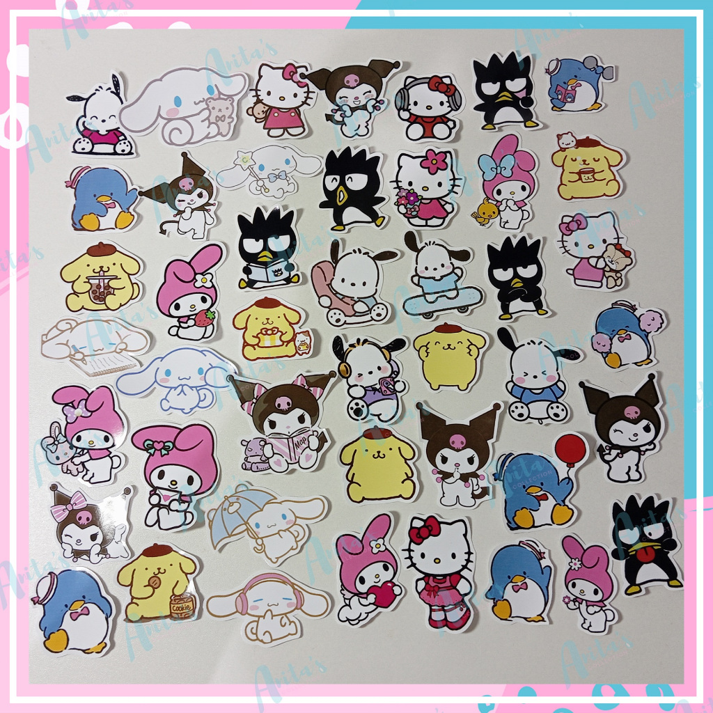 

45 pc STIKER TEMA SANRIO | STICKER GLOSSY AESTHETIC | STICKER TUMBLR | STIKER HP | STIKER LAPTOP | STIKER LUCU