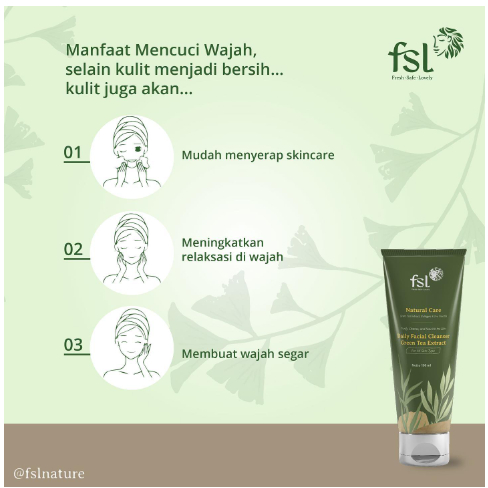 FSL Daily Facial Cleanser Skincare Alami Original