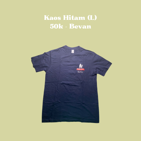 Kaos Hitam Size L - Bevan