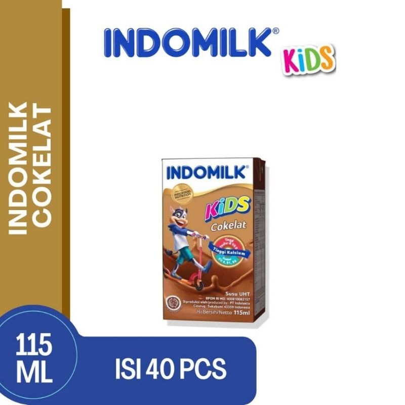 

susu indomilk kotak 115ml/susu rasa coklat/susu UHT