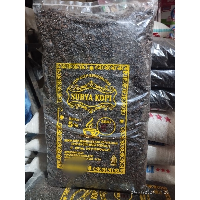 

( 250 gram) kopi kasar aceh cap surya seri E