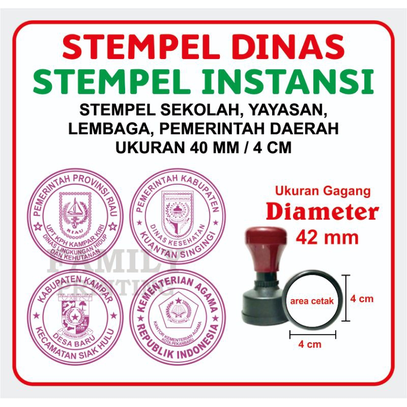 Stempel Dinas | Stempel Instansi | Cap Custom