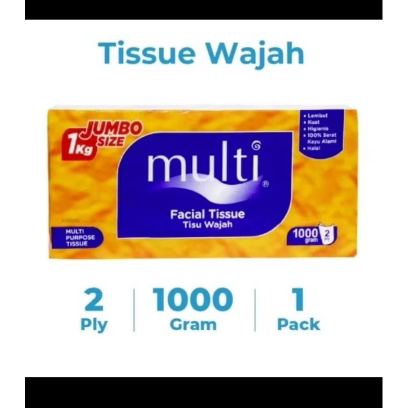 Tisu Multi / 1000gr / 1000 gram/ Multi / Tisu Wajah / Tissue / Tissue Multi 1000gram