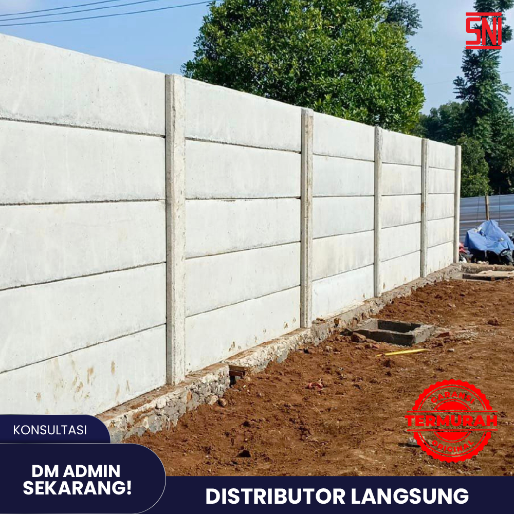 Pagar Beton / Pagar Panel Beton / Pagar Beton Precast / Terpasang