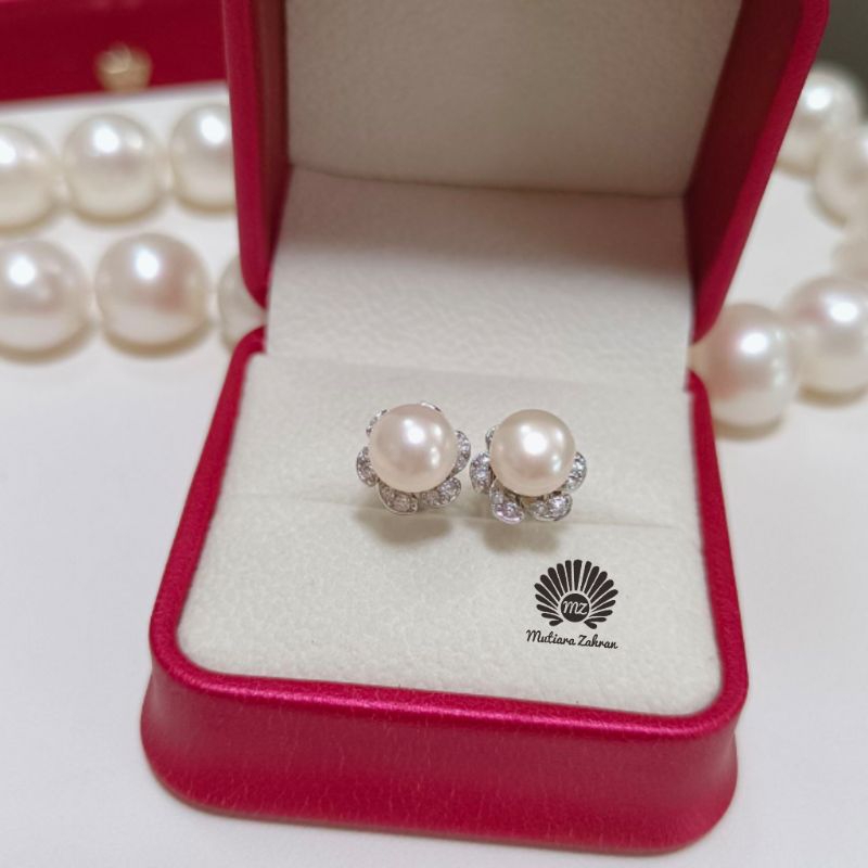 Giwang//Anting Mutiara// Mutiara Asli Lombok