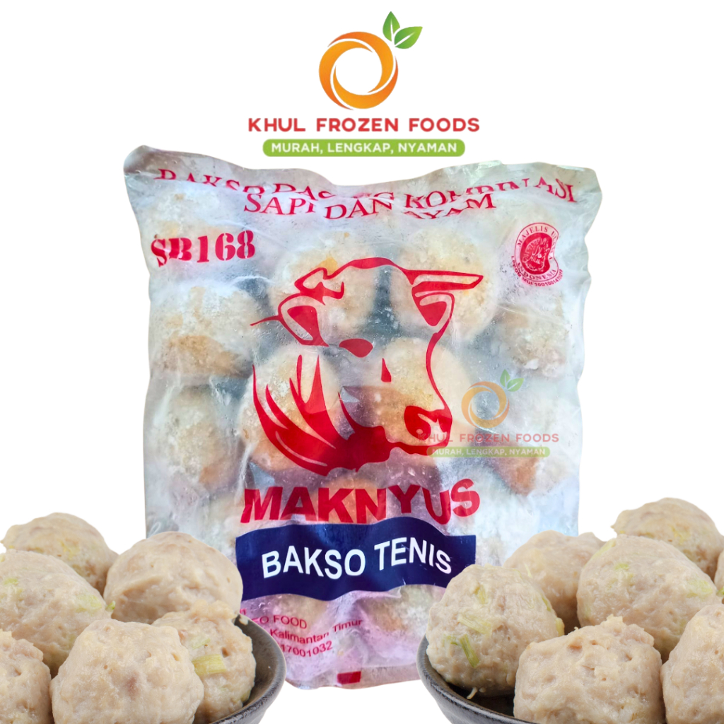 

SB168 Bakso Tenis Kombinasi isi 25 880Gr / MAKNYUS/ Bakso jumbo frozen/ Bakso jumbo tanpa isi/ Bakso frozen