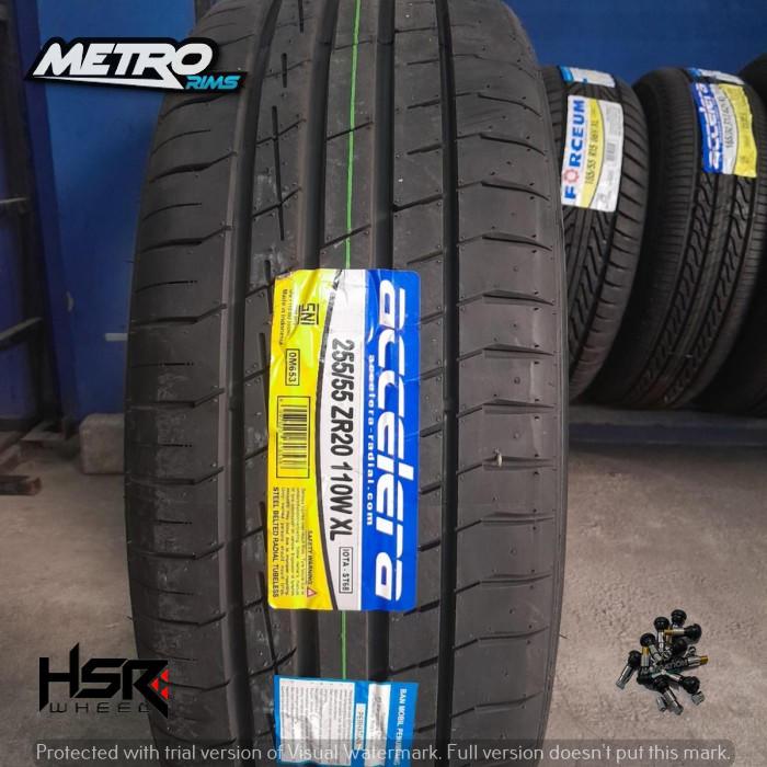 ban mobil tubeless ring 20 255/55 merk accelera iota st68 ukuran 255 55 R20 ban mobil rangerover