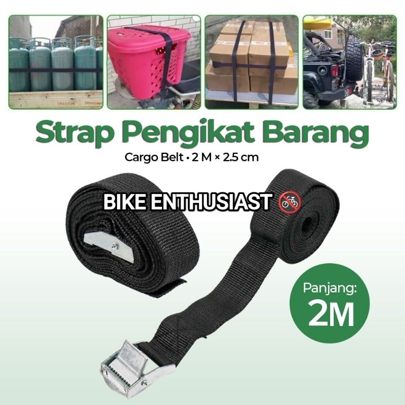 XR2-Tali strap pengikat barang 2M sabuk kargo cargo belt rope 2 Meter sabuk ikat barang strap pengik