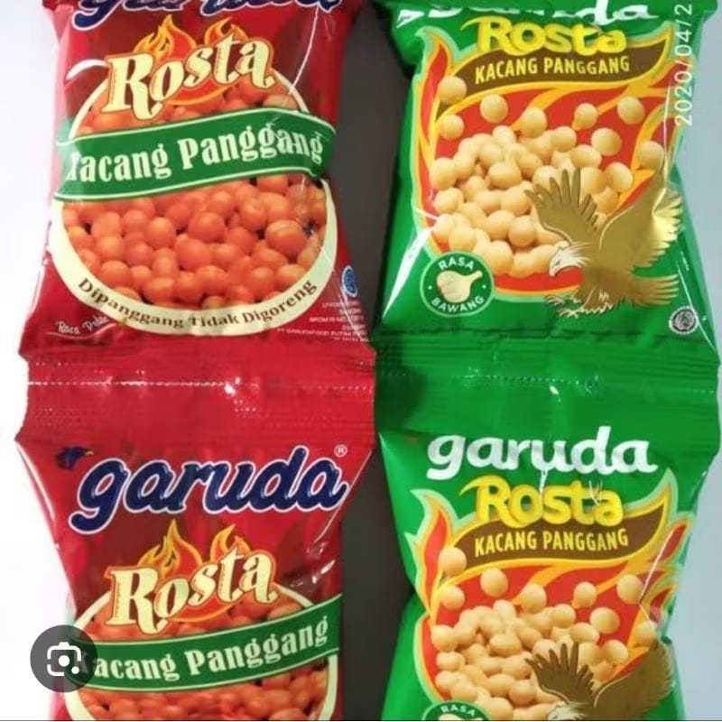 

rosta garuda kacang panggang ecer 1000 | renceng isi 10 bks