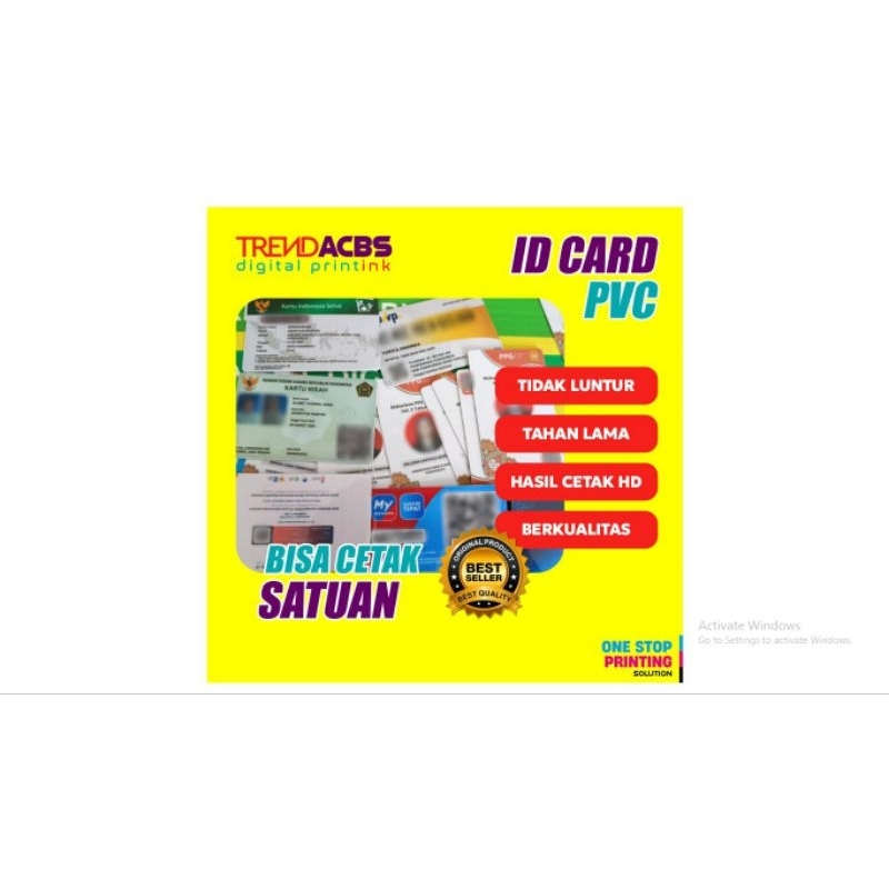 

Kartu my pertamina PVC Id card dll