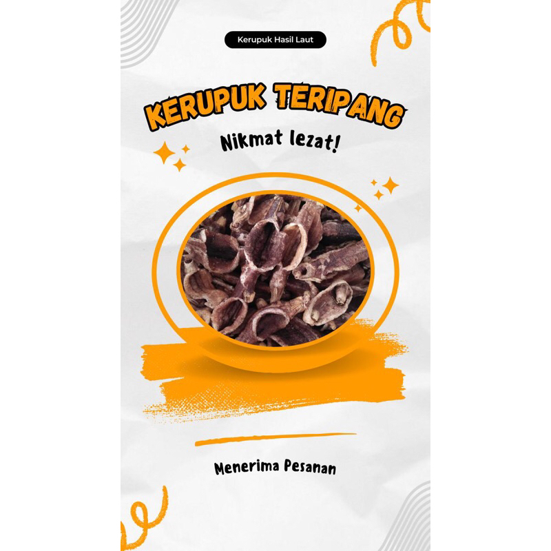 

kerupuk teripang matang per 100 gram