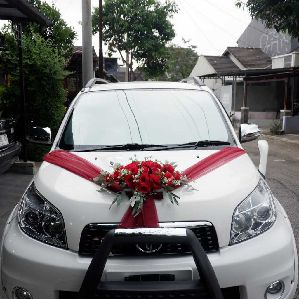 pRM Bunga Mobil Pengantin / Hiasan Mobil Pengantin / Wedding Car / Pita Mobil / Hias Mobil