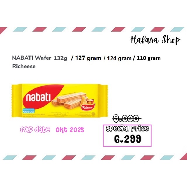 

NABATI Wafer Richeese 132 gram / 127 gram / 124 gram / 110 gram - Richeese Keju