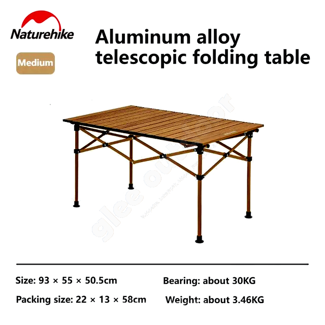 MEJA LIPAT CAMPING ALUMINIUM ALLOY EGG ROLL NATUREHIKE CNH22JU038