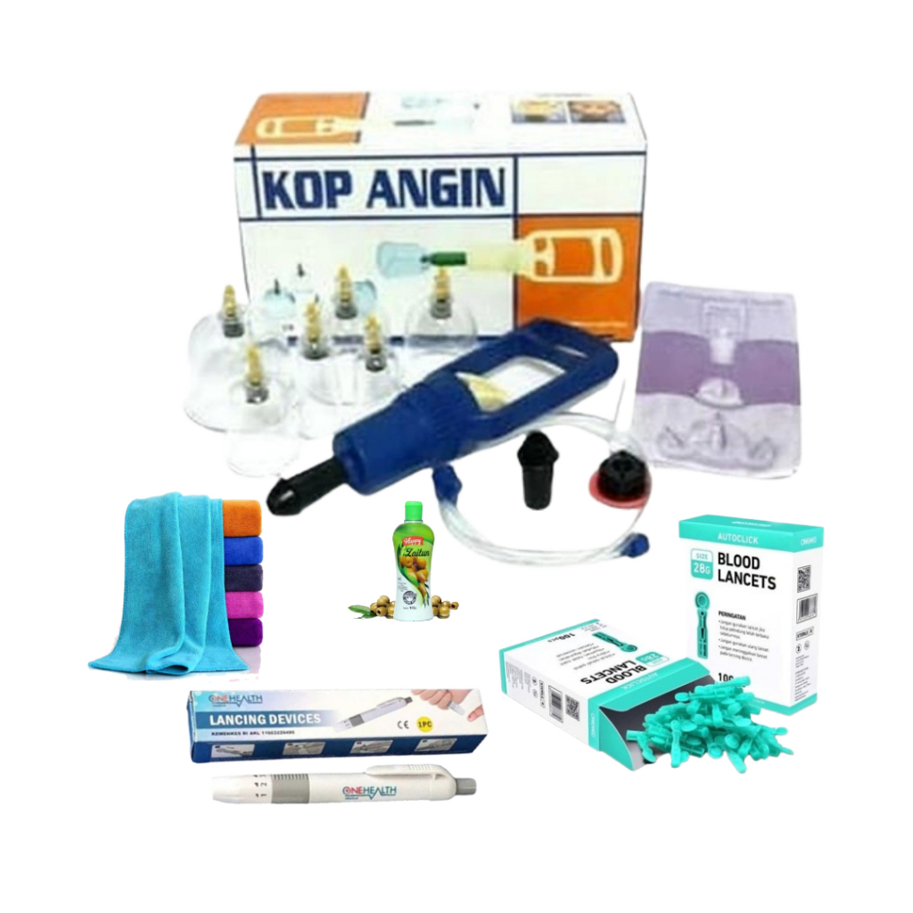 Alat Bekam Lengkap Jarum Kop Angin isi 6 / Alat kop murah/Alat Kop Lengkap / Alat bekam murah