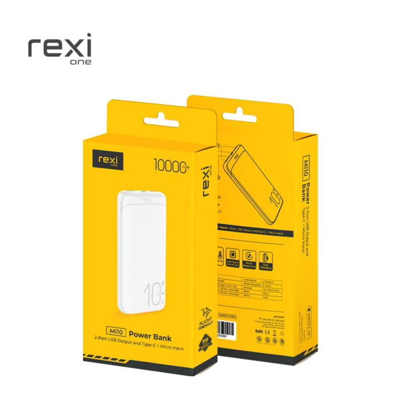 Powerbank rexi mi10 10000 mAh