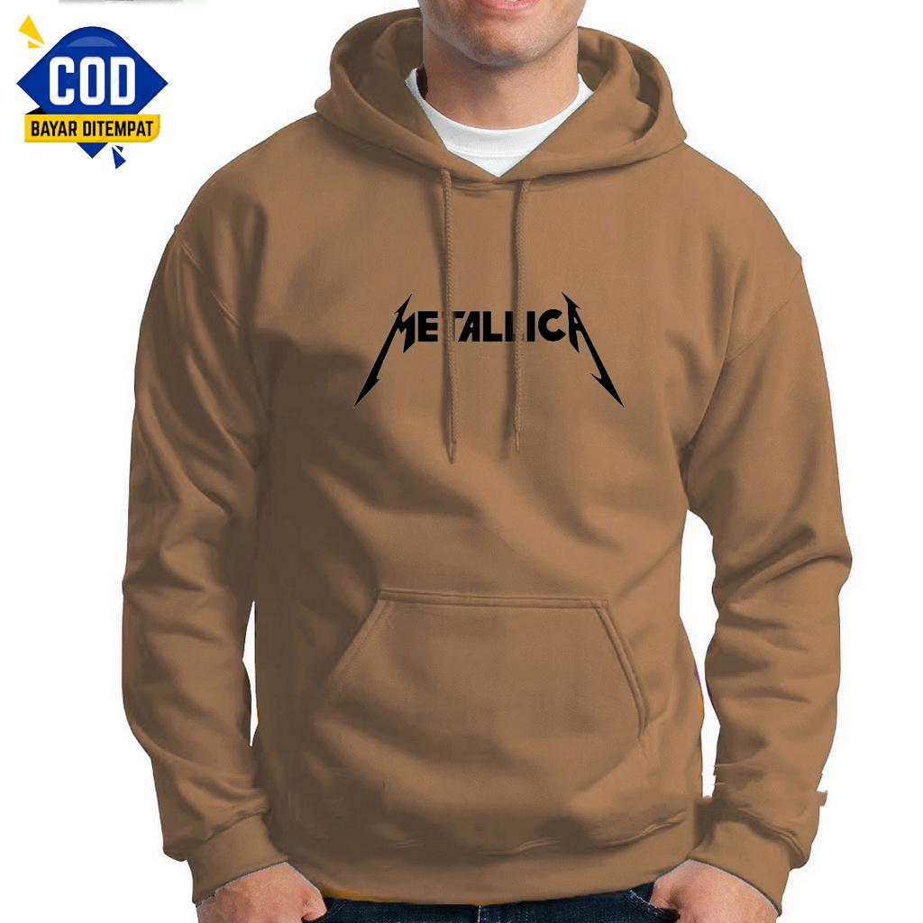 METALICA - Jaket Distro Sweater Hoodie Pria Wanita Bahan Fleece Tebal