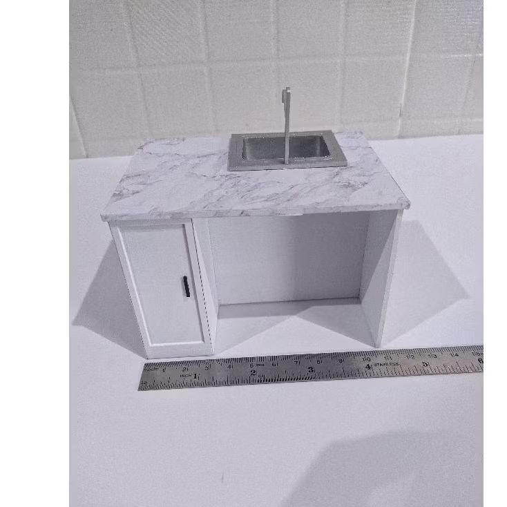 Miniatur Meja wastafel skala 1:10