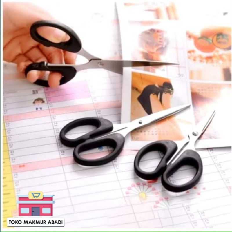 

Gunting Kertas Kain Stainless Sclssors Paper Plastik Size L