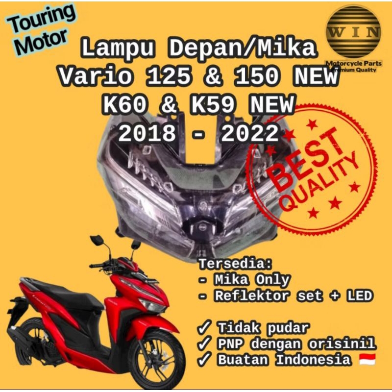 REFLEKTOR LAMPU DEPAN VARIO 125-150 NEW K59A70 K2V
