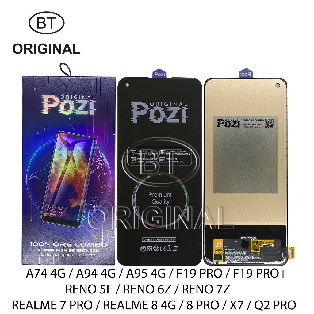 LCD FOR OPPO A74 4G - A94 4G - A95 4G - F19 PRO PLUS - RENO 5F 6Z 7Z - REALME 7 PRO - REALME 8 4G - 