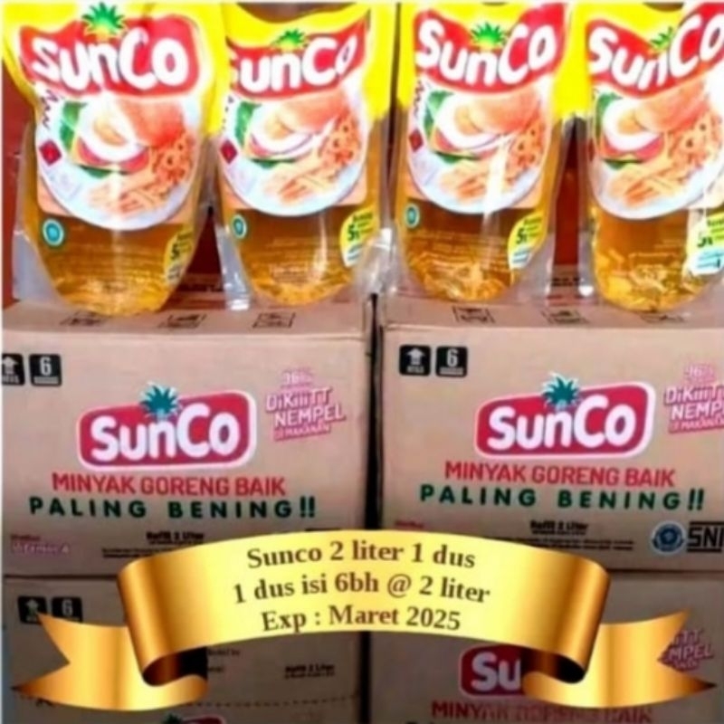 

Minyak Goreng Sunco 2L 1 Karton isi 6 Pouch