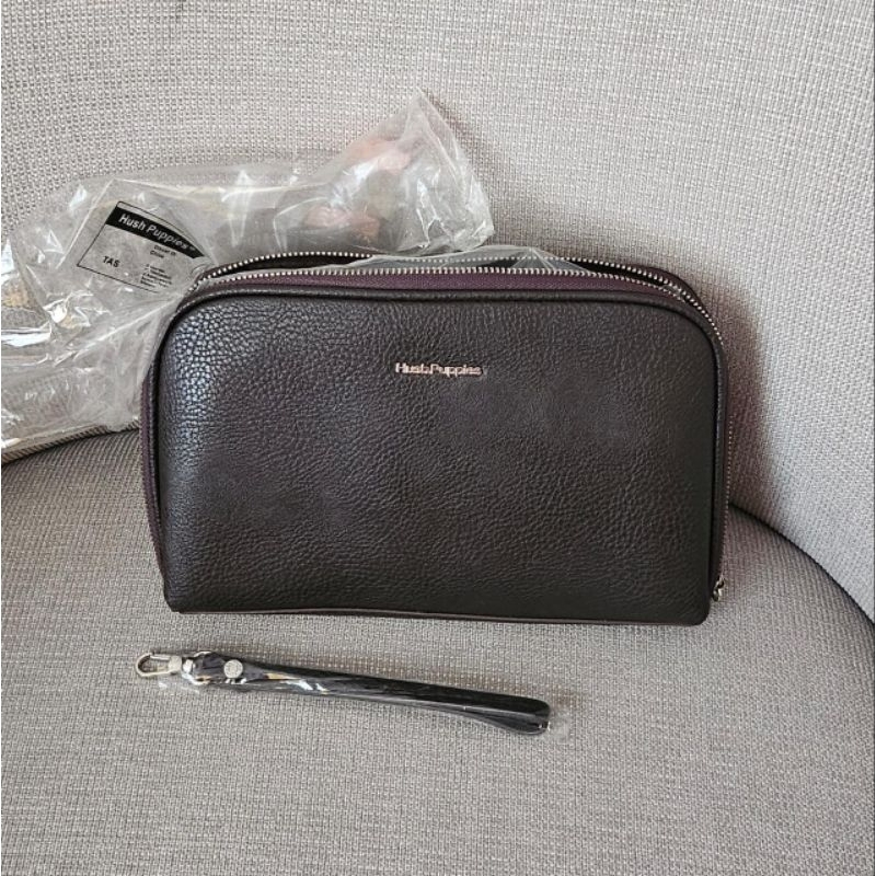 pouch Hush Puppies clutch original | tas pria handbag dompet
