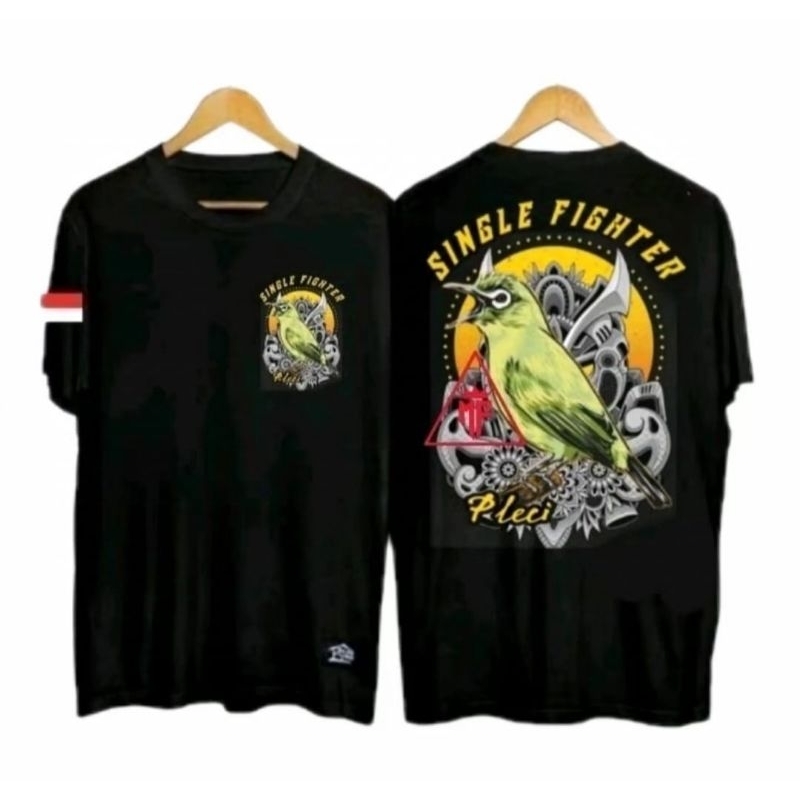 KAOS SINGLE FIGHTER PLECI DTF KUNING - KAOS PLECI MANIA
