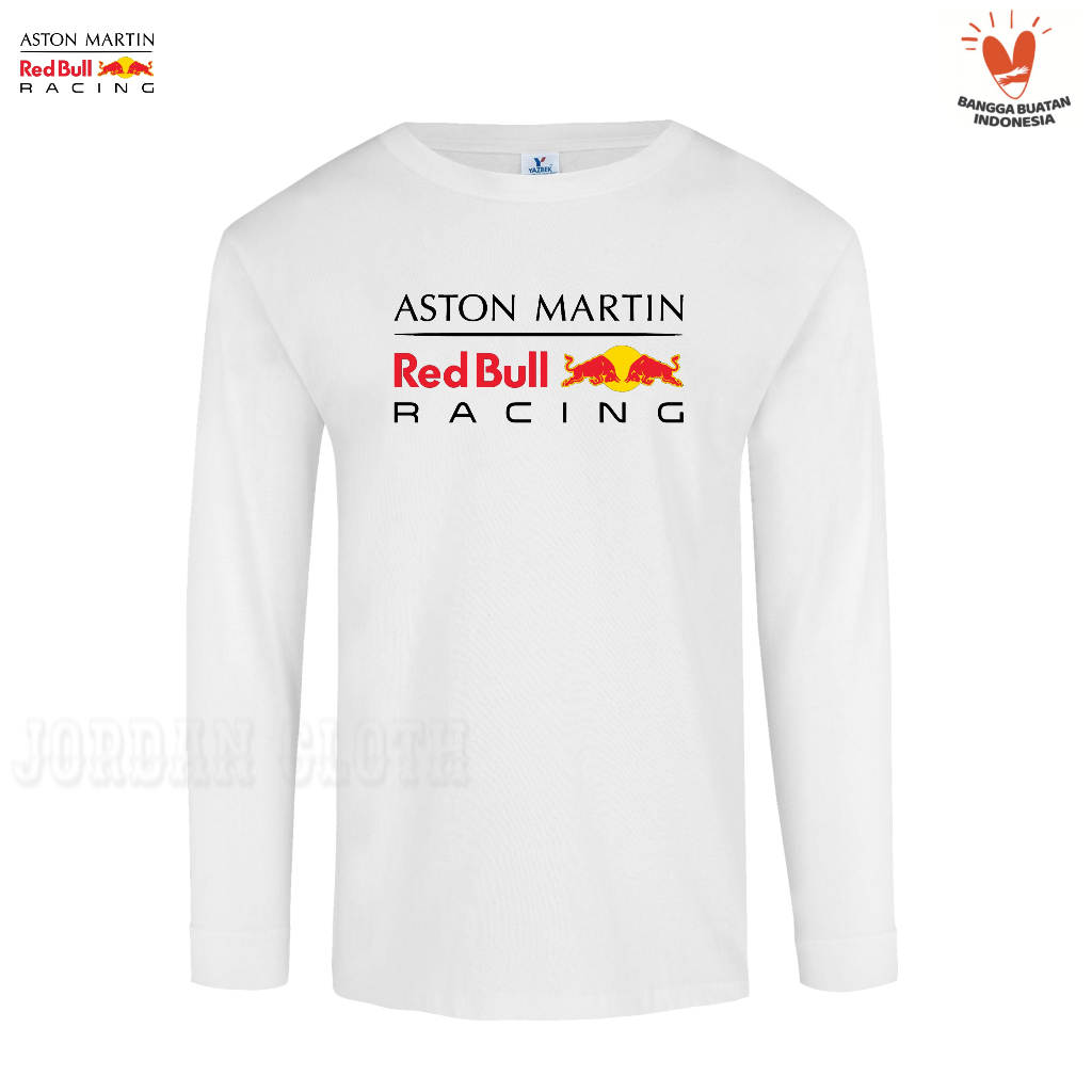 Tshirt Baju Kaos Lengan Panjang Aston Martin Red Bull Racing