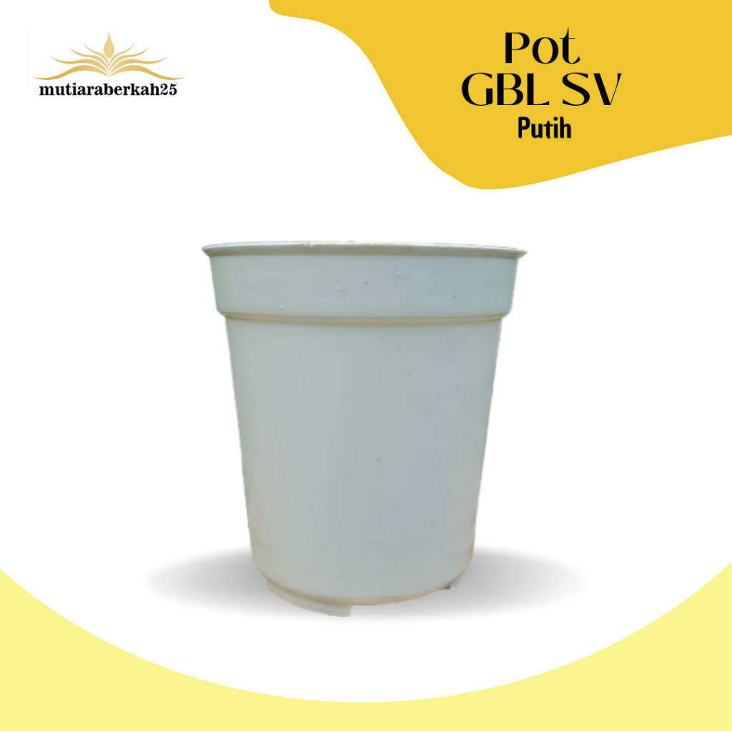 POT PUTIH 18 MINIMALIZ CARGO/POT GBL SV/ POT BUNGA/ POT TANAMAN/ TERMURAH SEJAGAD