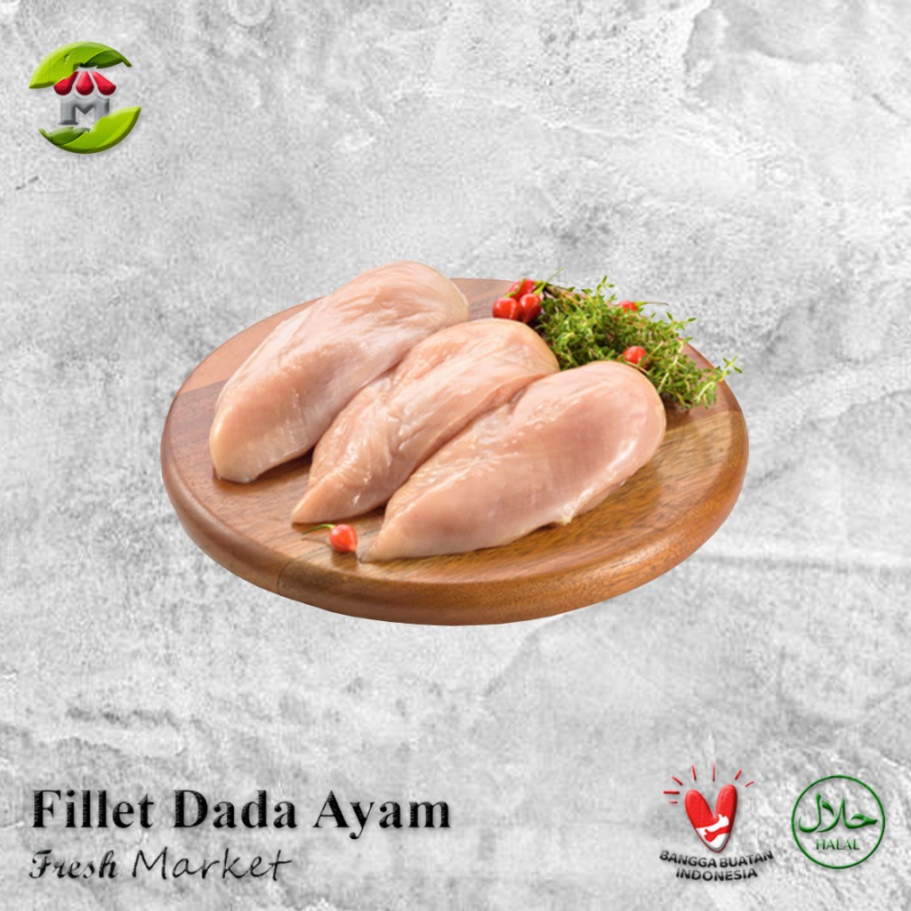 

[JAKTIM] Boneless Fillet Dada Ayam Tanpa Kulit Pack 970gr - 1kg