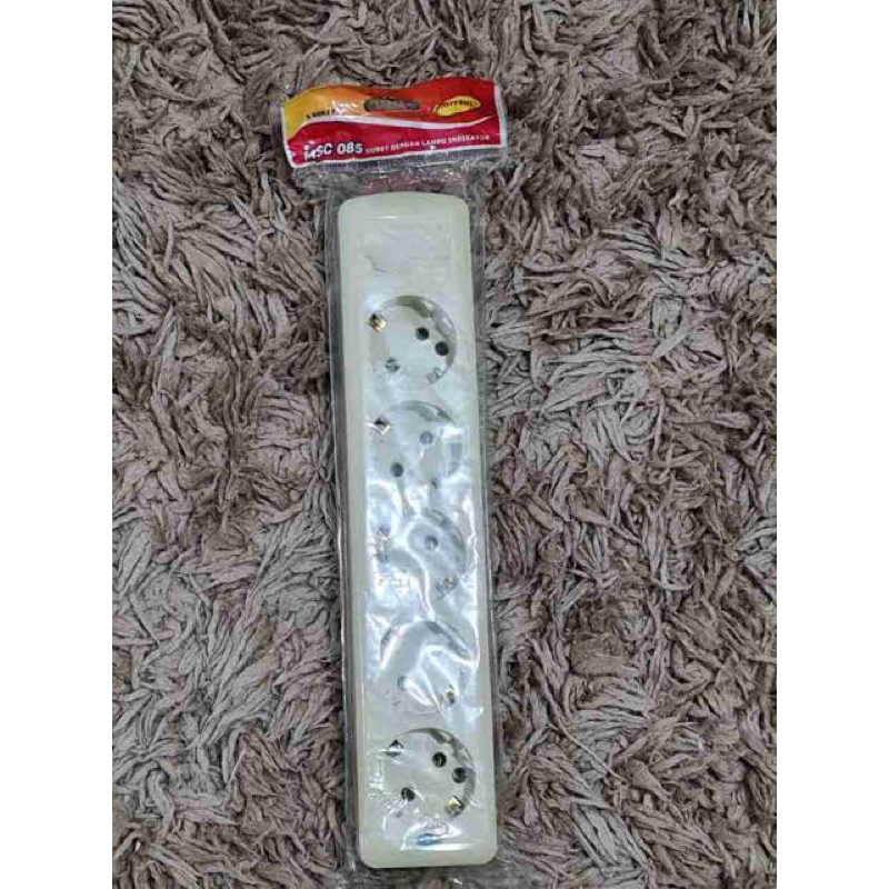 Mitsui Stop Kontak Lubang 5 arde Colokan Terminal Kuningan Stopkontak Sambungan Kabel Cok Listrik La