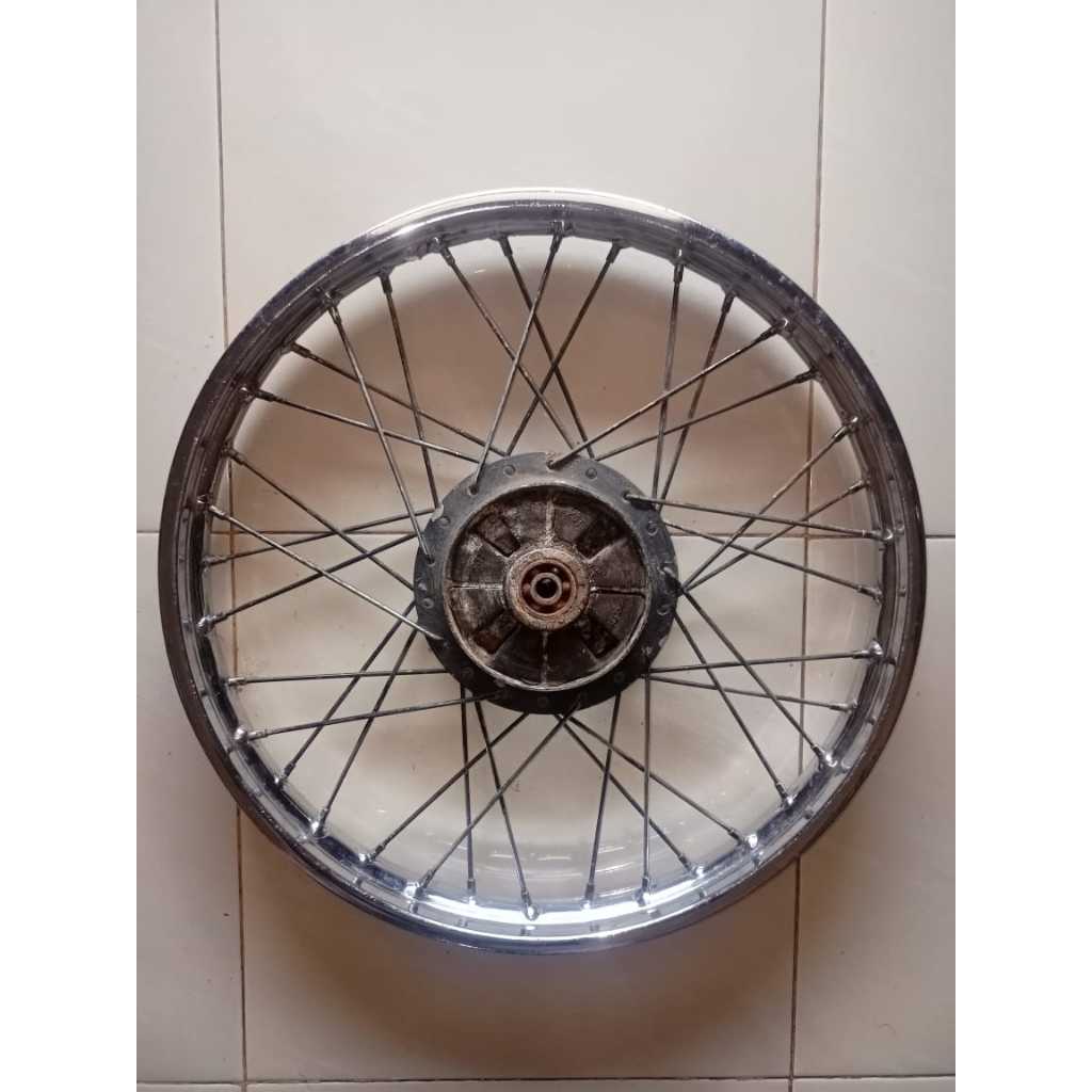 Velg Belakang Yamaha Tromol Kecil Ring 18 PNP RXS Force 1 Vega R Jupiter Lama F1Z F1ZR Bekas