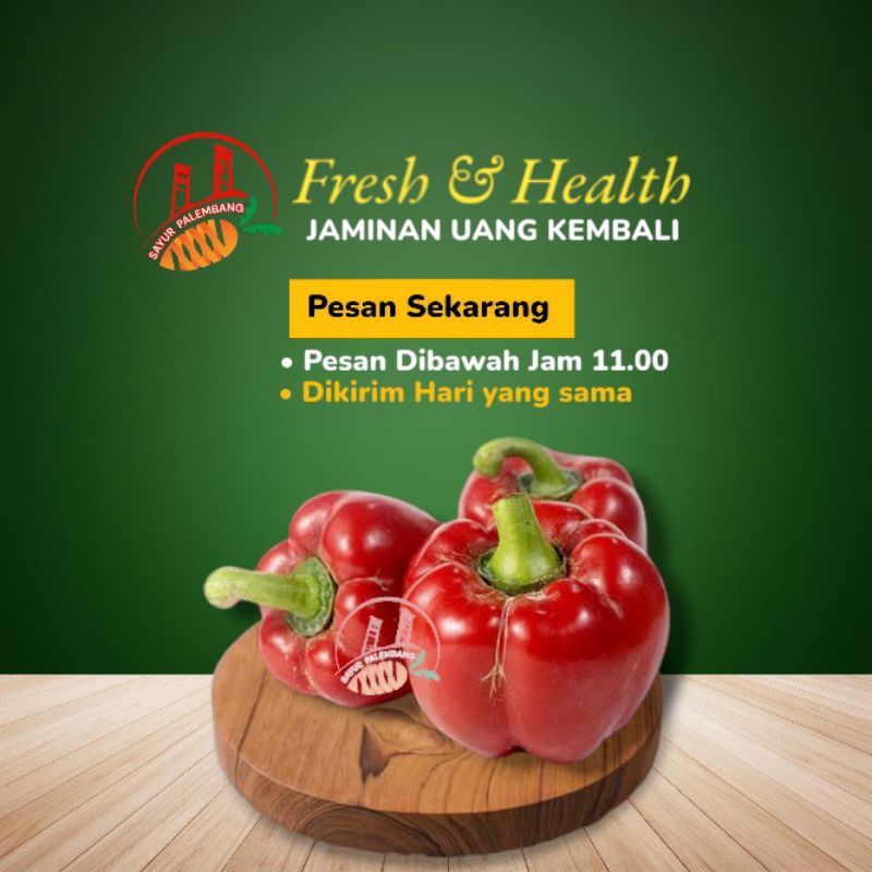 

Paprika Merah 1 Buah - Sayur Palembang