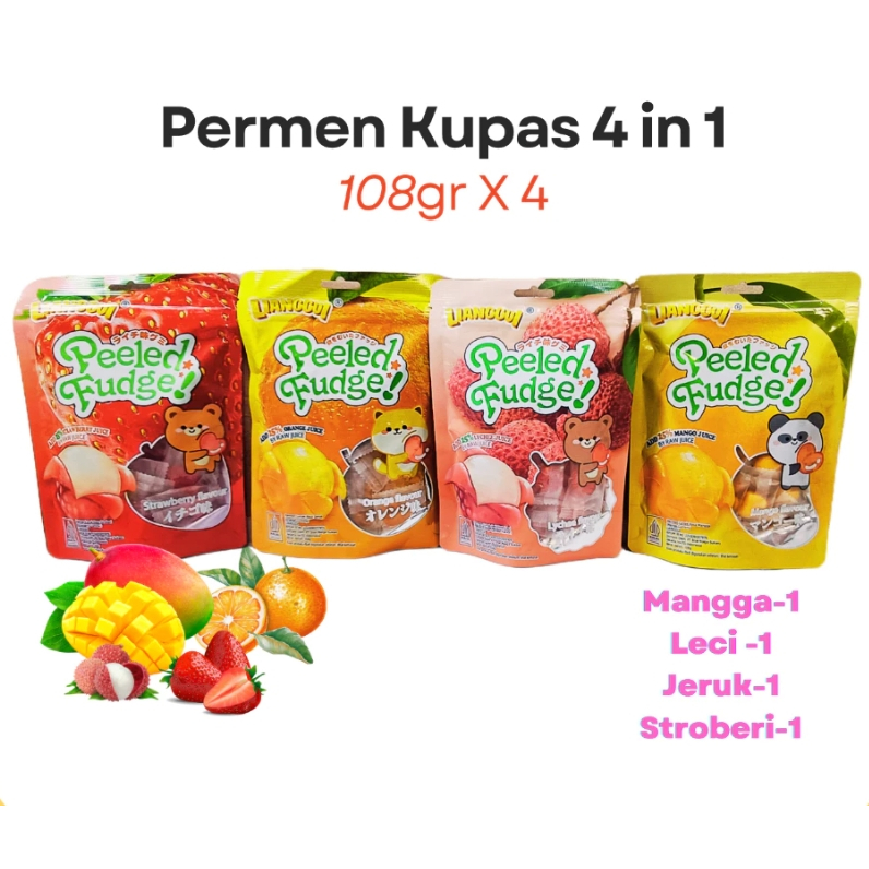 

[COD]Kombinasi hadiah HALAL Lianggui SNACK CANDY Permen Buah Mix, Mango, Strawberry, Orange lychee Candy Gummies Permen Lunak Viral Aneka Rasa Buah Permen Buah | Snack Hala